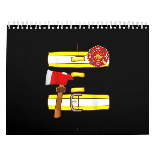 Calendrier Firefighter Costume Fan Men Women (Protection)