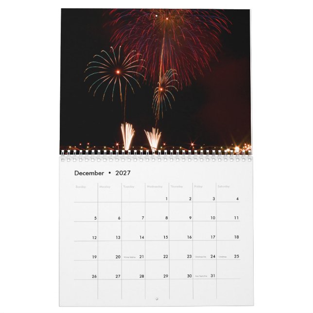 Calendrier Fireworks 2024 (Dec 2027)