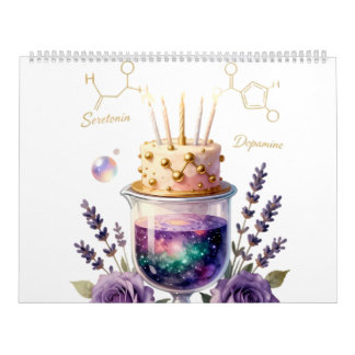Calendrier Flacon et composition florale pour célébration d'a