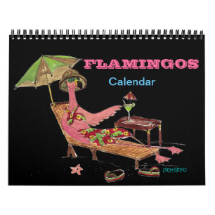 Calendrier Flamants roses