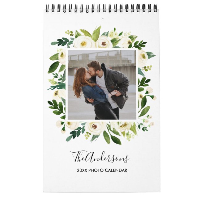 Calendrier Fleur blanche | 37 INSTAGRAM CARRÉ PHOTO (Protection)