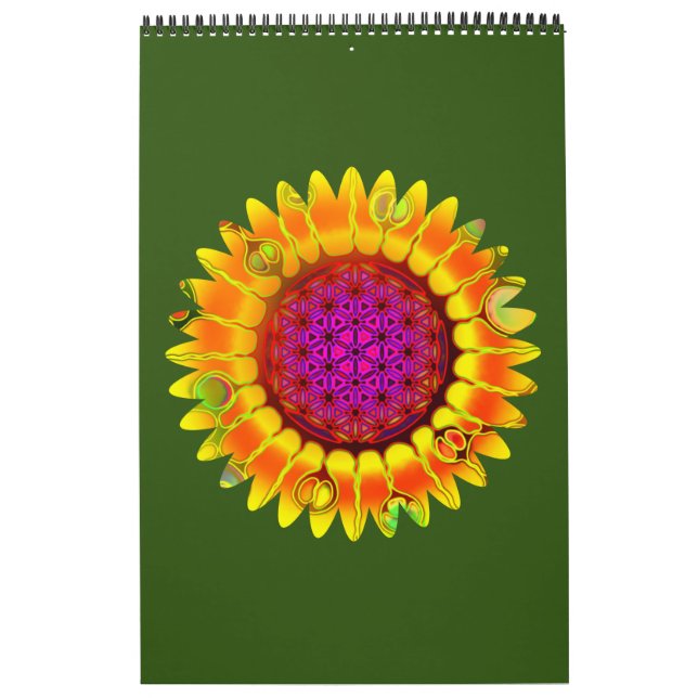 Calendrier Fleur De Vie - Fleur Géométrique 4 (Protection)