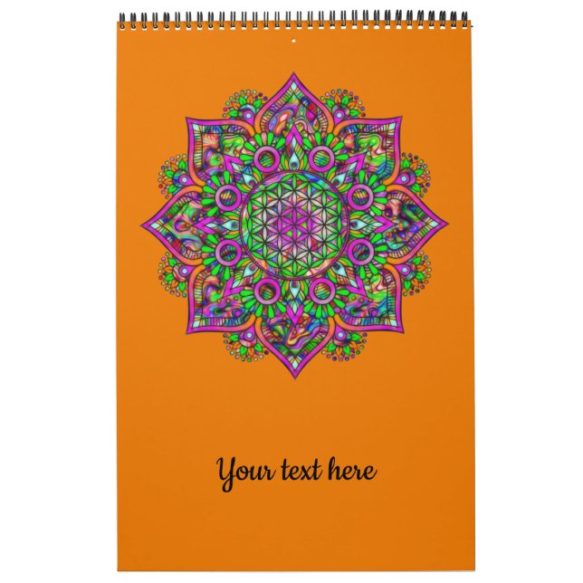 Calendrier Fleur De Vie - Indien Mandala 1 (Protection)