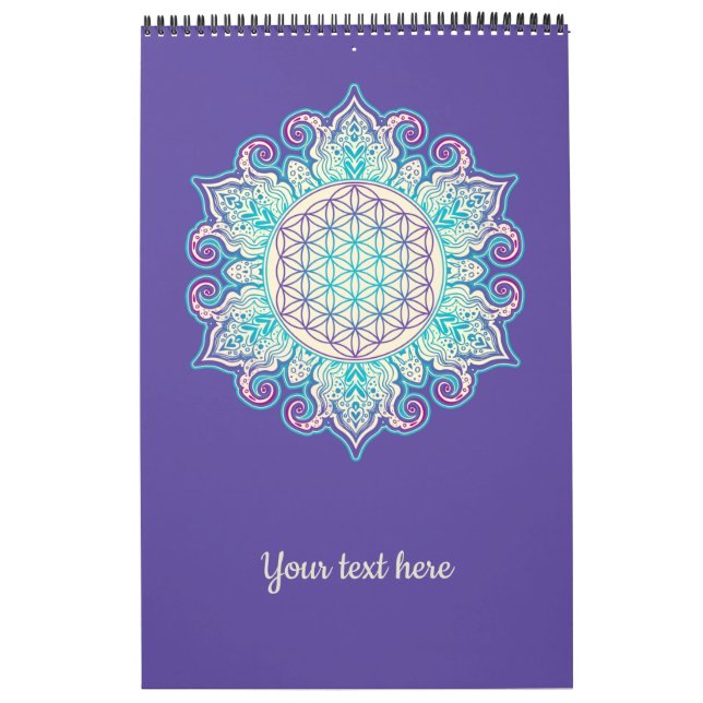 Calendrier Fleur De Vie - Indien Mandala 2 (Protection)