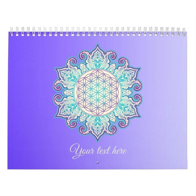 Calendrier Fleur De Vie - Indien Mandala 2 (Protection)