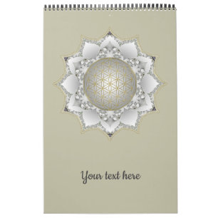 Calendrier Fleur de Vie - Mandala Fleurs 1