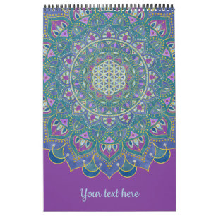 Calendrier Fleur De Vie - Mandala India Style 1