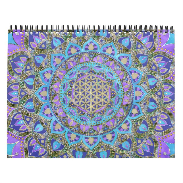 Calendrier Fleur De Vie - Mandala India Style 2 (Protection)