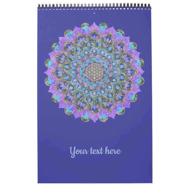 Calendrier Fleur De Vie - Mandala India Style 2 (Protection)