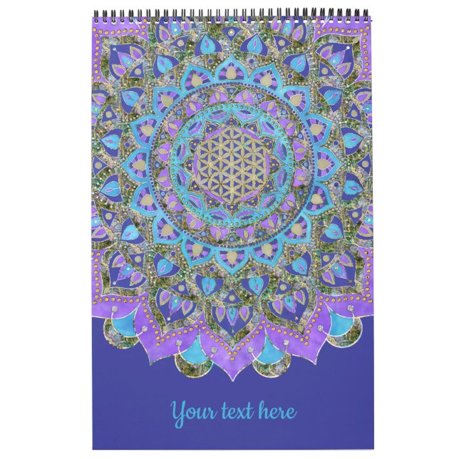 Calendrier Fleur De Vie - Mandala India Style 2 (Protection)