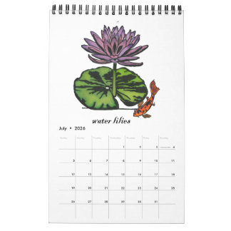 Calendrier Fleur du Mois