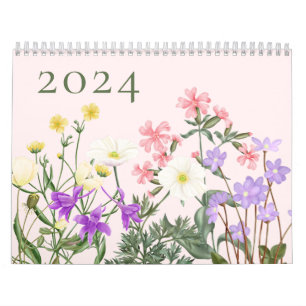 Calendrier Fleur sauvage de Pink Nordens