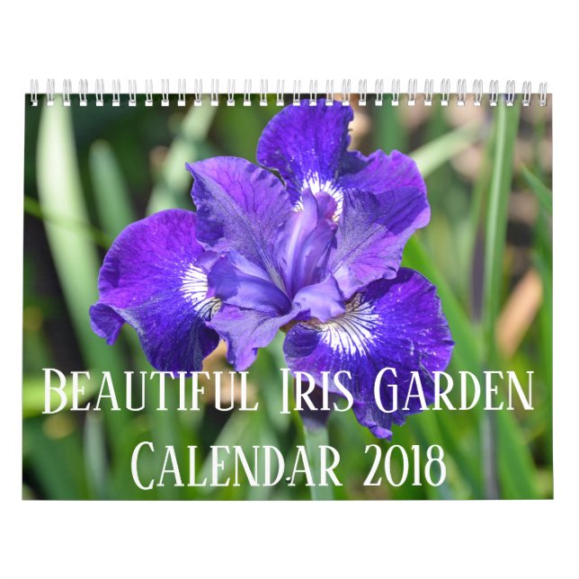 Calendrier Fleurs colorées d'iris (Protection)
