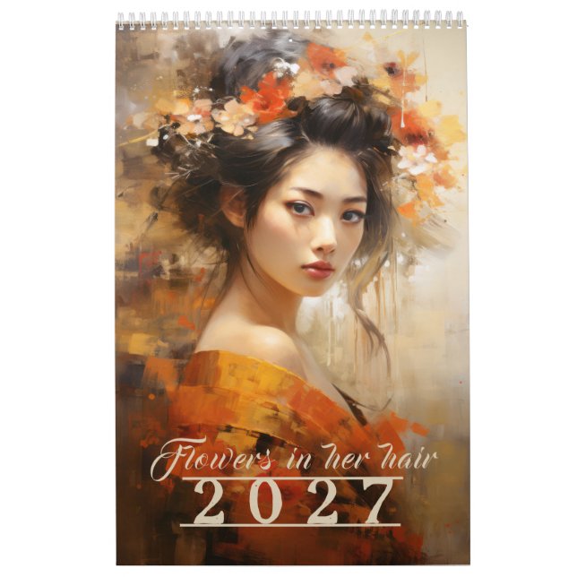 Calendrier Fleurs dans ses cheveux 2026 (Protection)