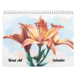 Calendrier Fleurs d'Art Floral Coloré
