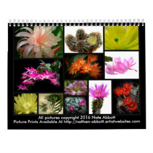 Calendrier Fleurs de cactus