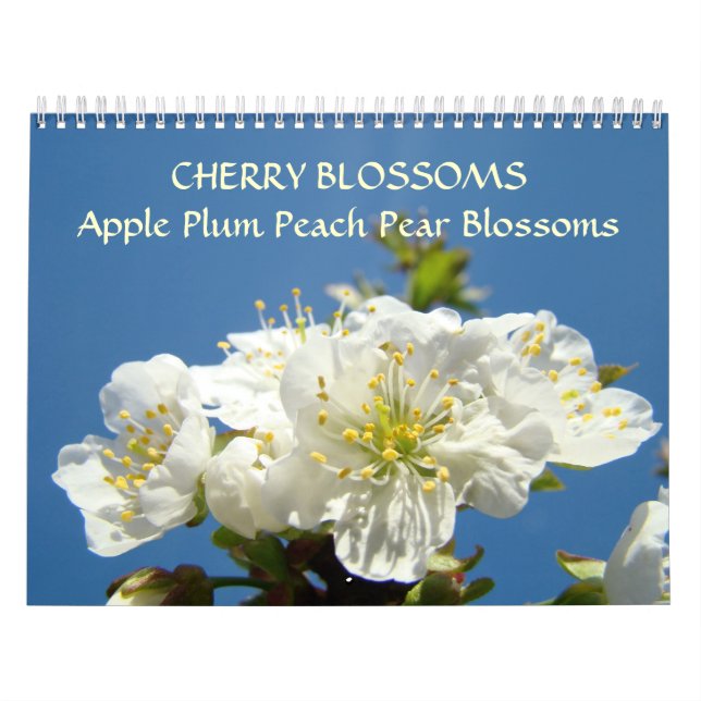 Calendrier FLEURS DE CERISIER Pommier Poire Pêche (Protection)