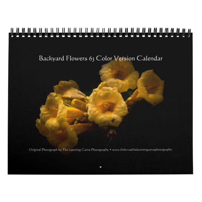 Calendrier Fleurs de jardin 63 version couleur (Protection)
