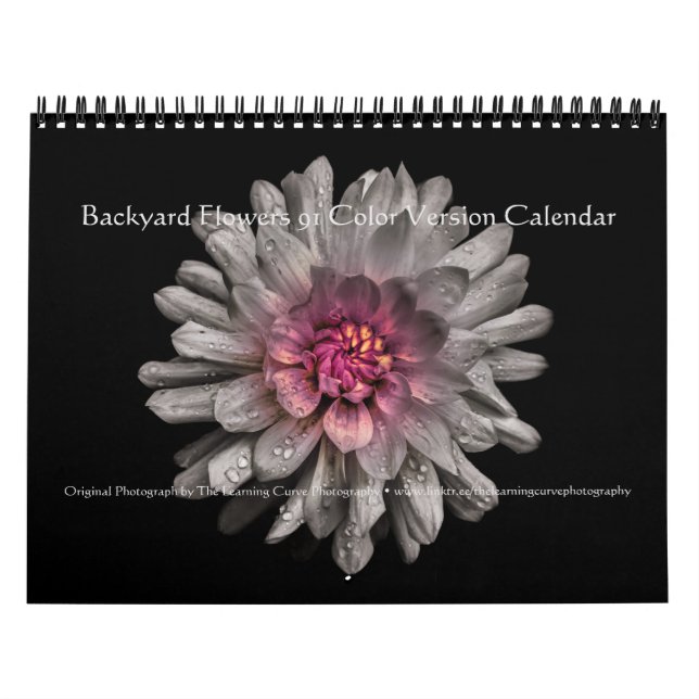 Calendrier Fleurs de jardin 91 Version couleur (Protection)