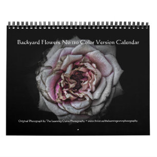 Calendrier Fleurs de jardin arrière n° 110 version couleur