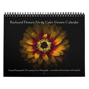 Calendrier Fleurs de jardin arrière No 69 version couleur