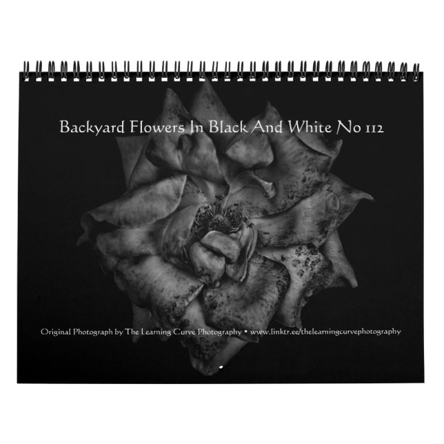 Calendrier Fleurs De jardin En Noir Et Blanc No 112 (Protection)