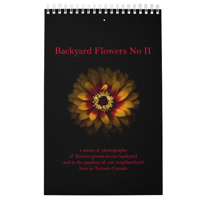 Calendrier Fleurs de jardin no II (Protection)