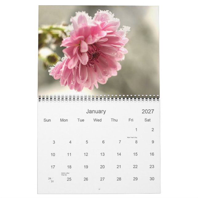 Calendrier Fleurs de la Muse (Jan 2027)
