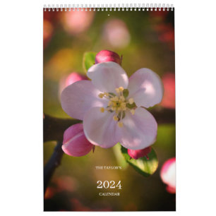 Calendrier Fleurs de l'année - Floral personnalisé
