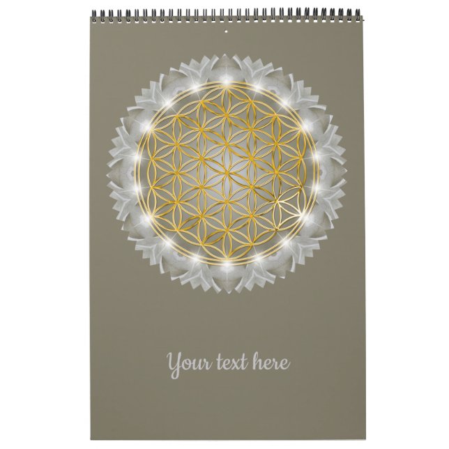 Calendrier FLEURS DE VIE - Géométrie Sacrée Lumière 1 (Protection)