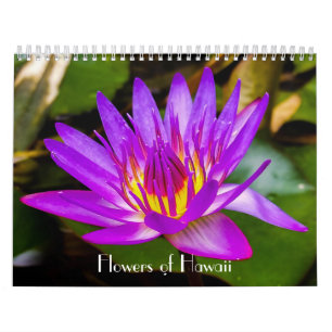 Calendrier Fleurs d'Hawaï