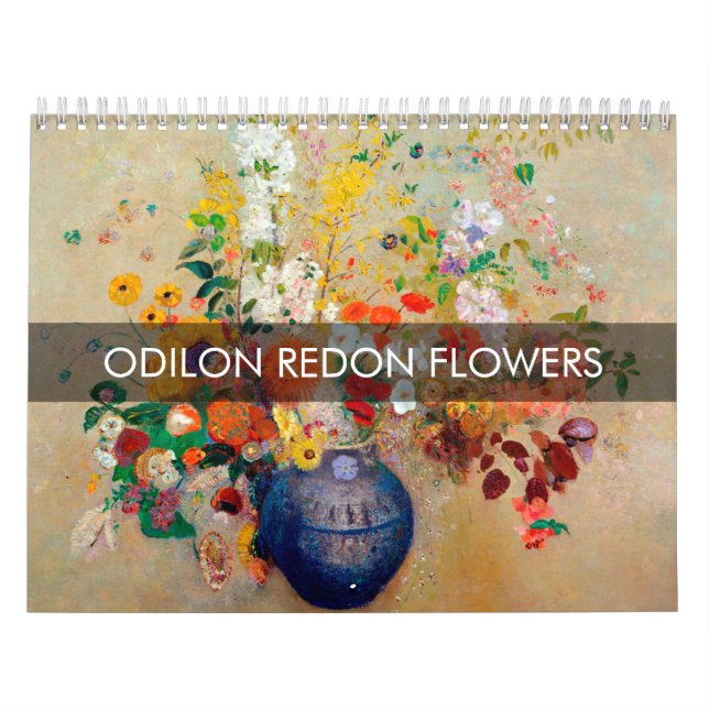 Calendrier Fleurs d'Odilon Redon (Protection)