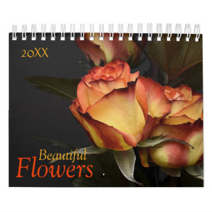 Calendrier Fleurs personnalisées   Texte de l'anné
