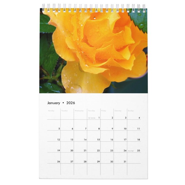 Calendrier Fleurs pour 2023 (Jan 2026)
