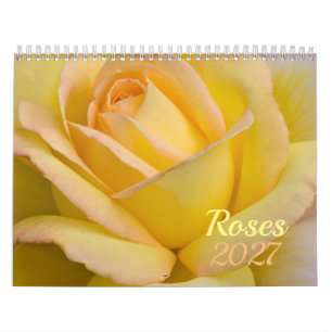 Calendrier Fleurs Roses 2026
