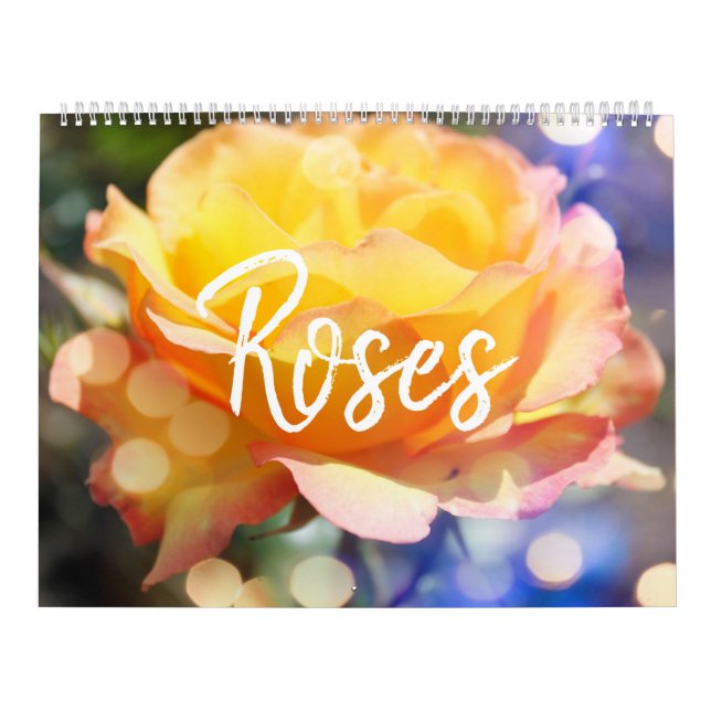 Calendrier Fleurs Roses magnifiques (Protection)