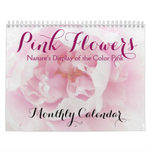 Calendrier Fleurs roses Nature Beauté Florale Photo