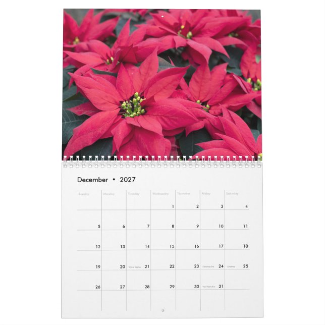Calendrier floral (Dec 2027)