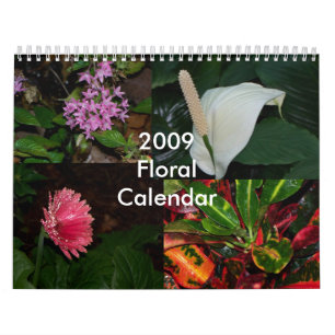 Calendrier floral 2009 - customisé