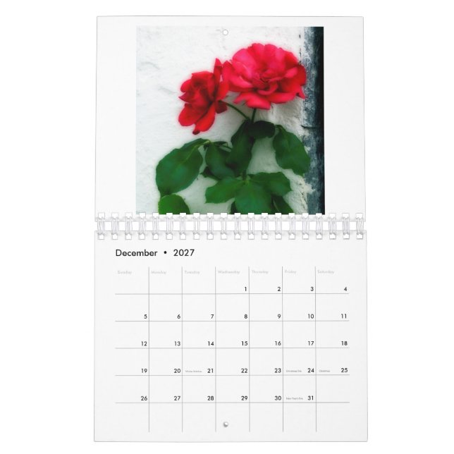 Calendrier floral 2022 (Dec 2027)