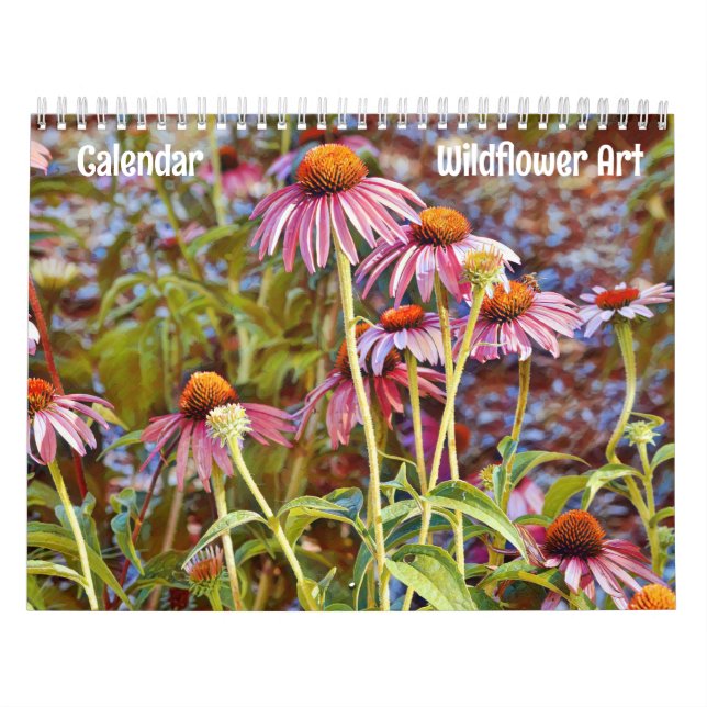 Calendrier floral art fleur sauvage (Protection)
