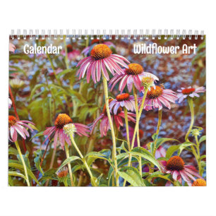 Calendrier floral art fleur sauvage