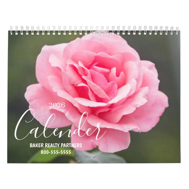 Calendrier Floral Beauté en Fleur pour Chaque Mois (Protection)