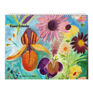 Calendrier floral des dessins originaux