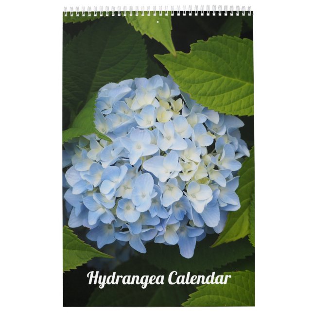 Calendrier Floral Hydrangea photo personnalisable (Protection)