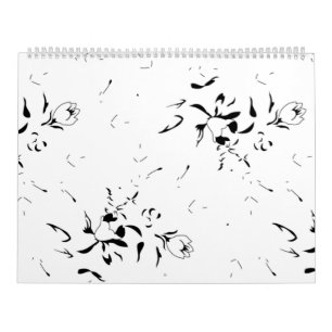 Calendrier floral minimaliste Planificateur chic