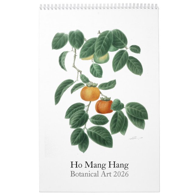 Calendrier floral par Ho Mang Hang 2026 (Protection)