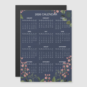 Calendrier floral simple mais élégant 2026 Aiman
