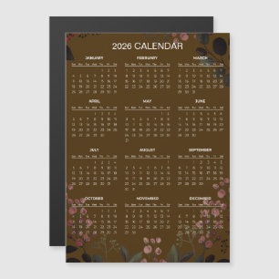 Calendrier floral simple mais élégant 2026 Aiman