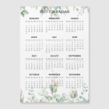 Calendrier floral simple mais élégant 2027 | Aiman